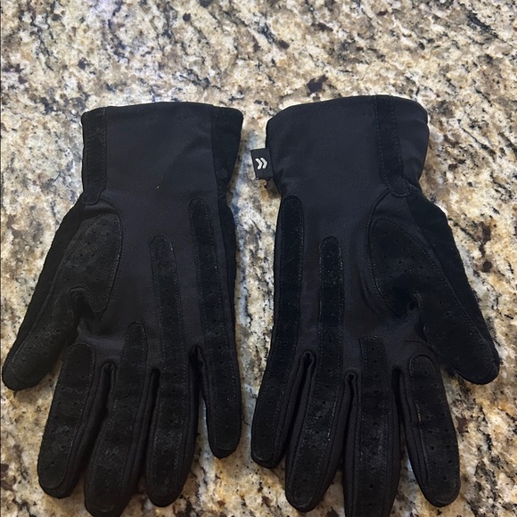 Black Suede Warm Women’s Gloves - Picture 5 of 13